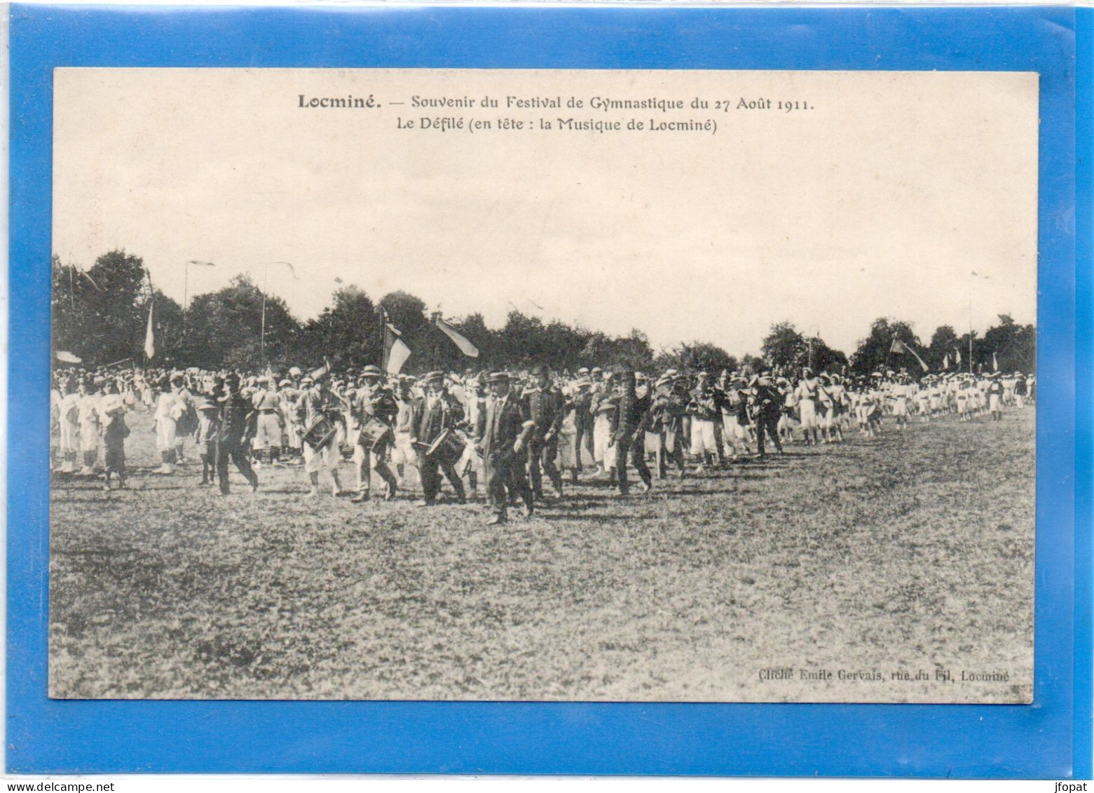 56 MORBIHAN - LOCMINE Festival De Gymnastique 1911, Musique De Locminé (voir Description) - Locmine