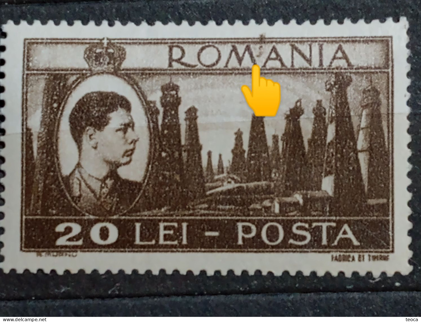 Romania 1947 Mi 1074,king Michael,printed With Slash Between Letters  Unused - Unused Stamps