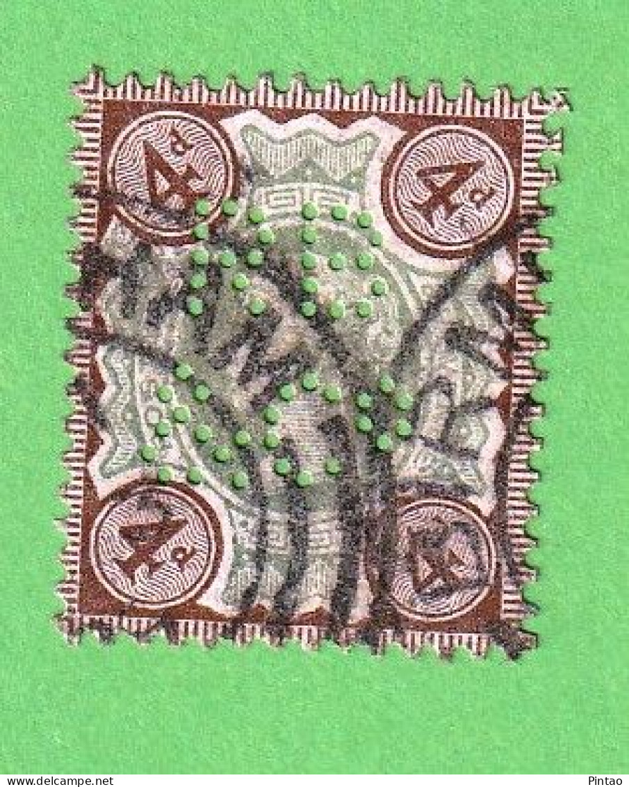 GBT1529- GRÃ-BRETANHA 1887_ 92- USD_ PERFURADO_ CV=$15 (SCOTT 2017) - Used Stamps