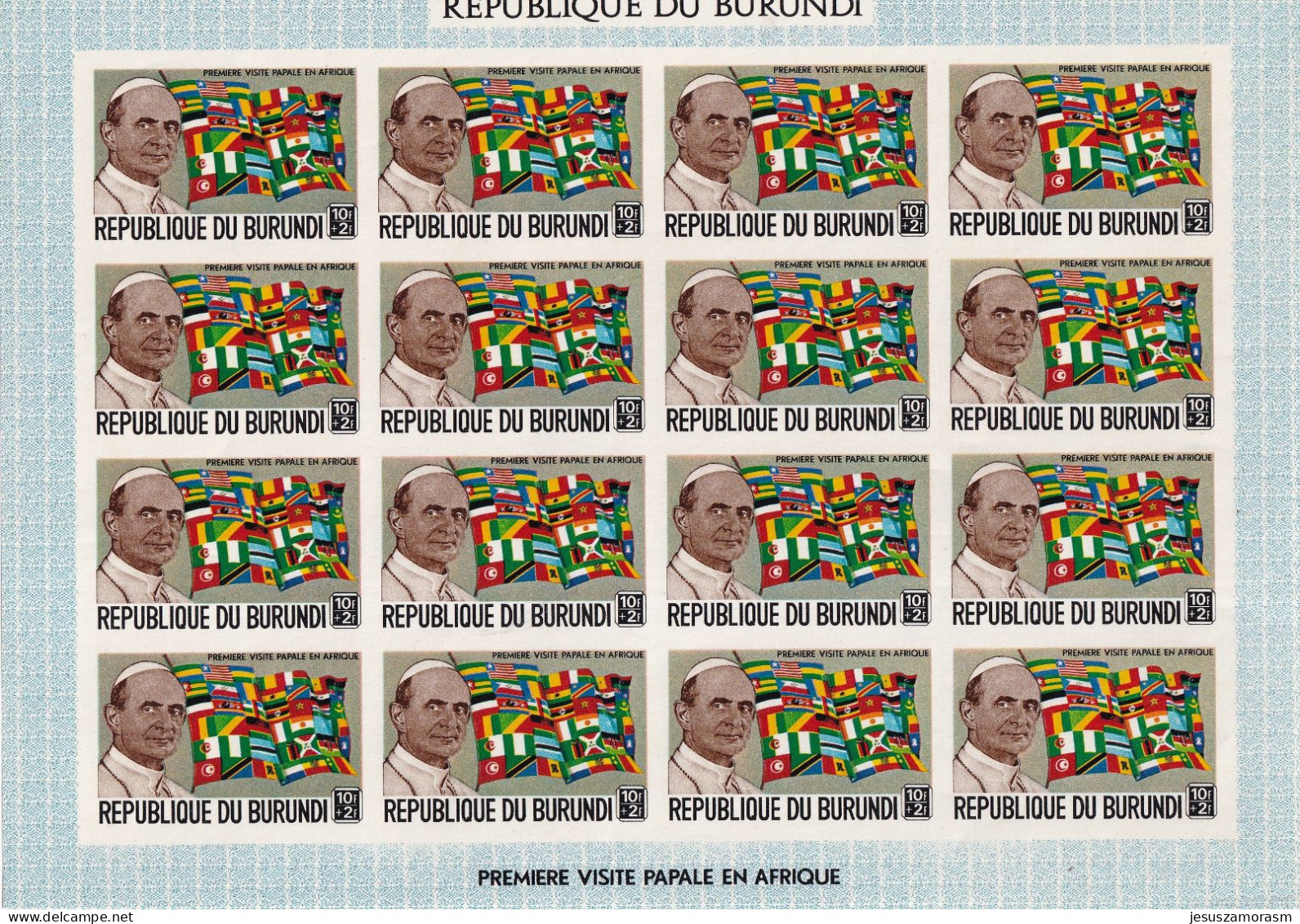 Burundi SIN DENTAR En Hojas De 16 Sellos - Unused Stamps