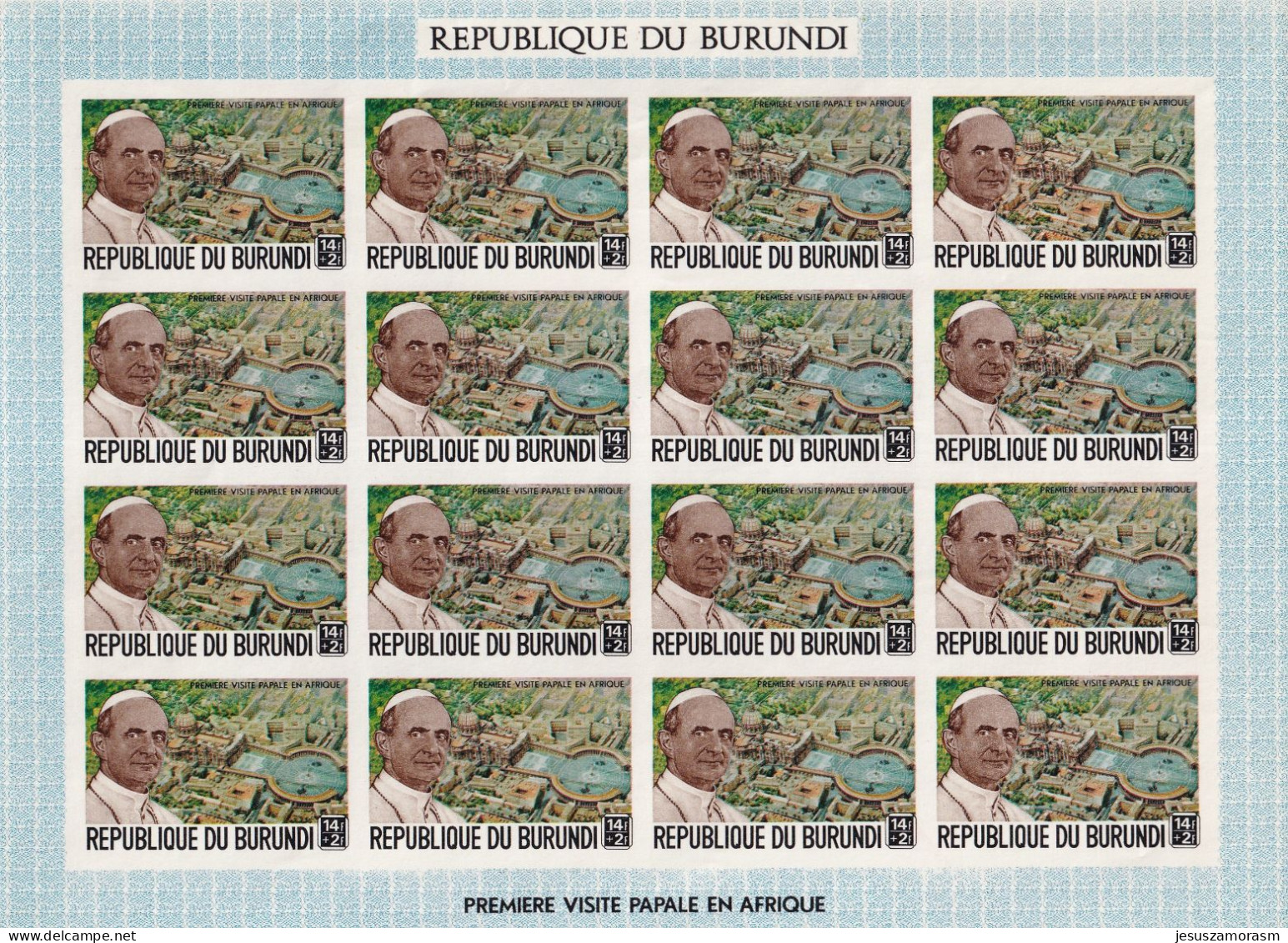 Burundi SIN DENTAR En Hojas De 16 Sellos - Unused Stamps