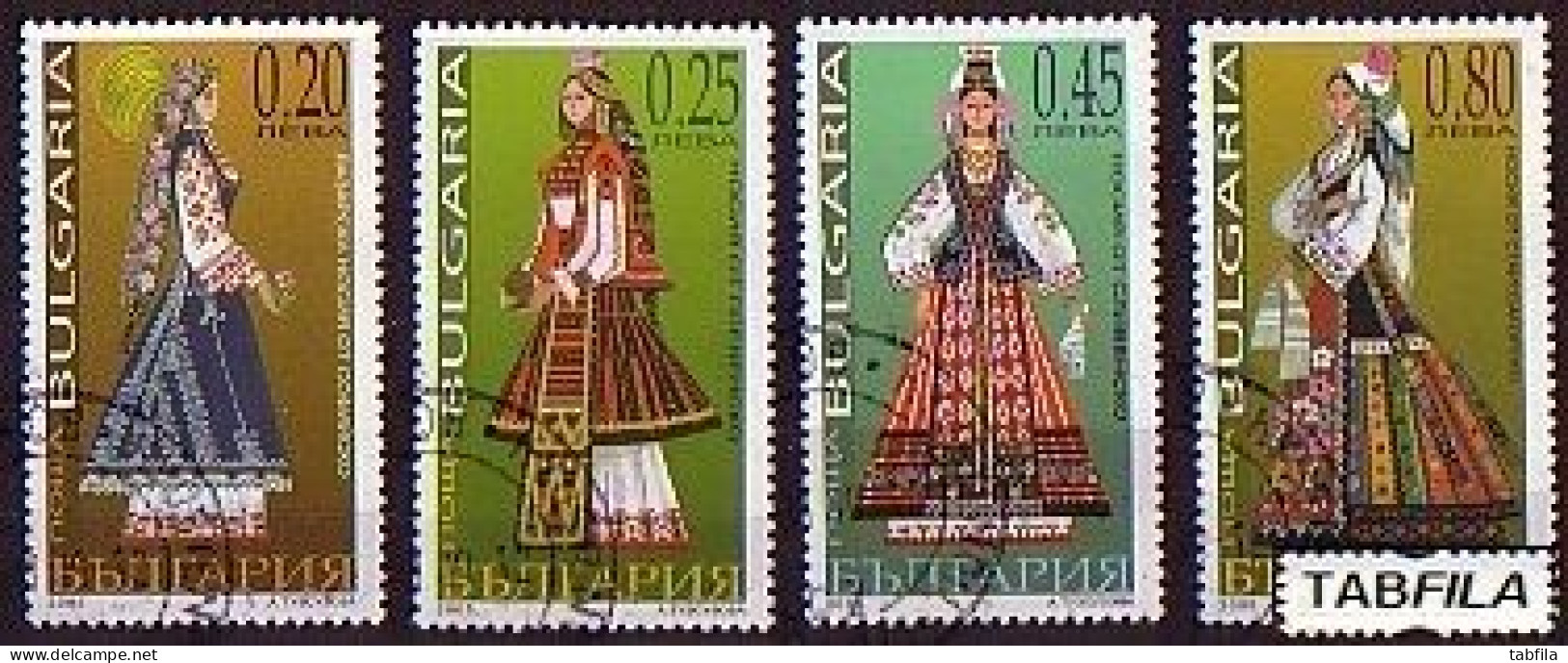 BULGARIA - 2005 - National Women's Costumes - 4v Used - Used Stamps