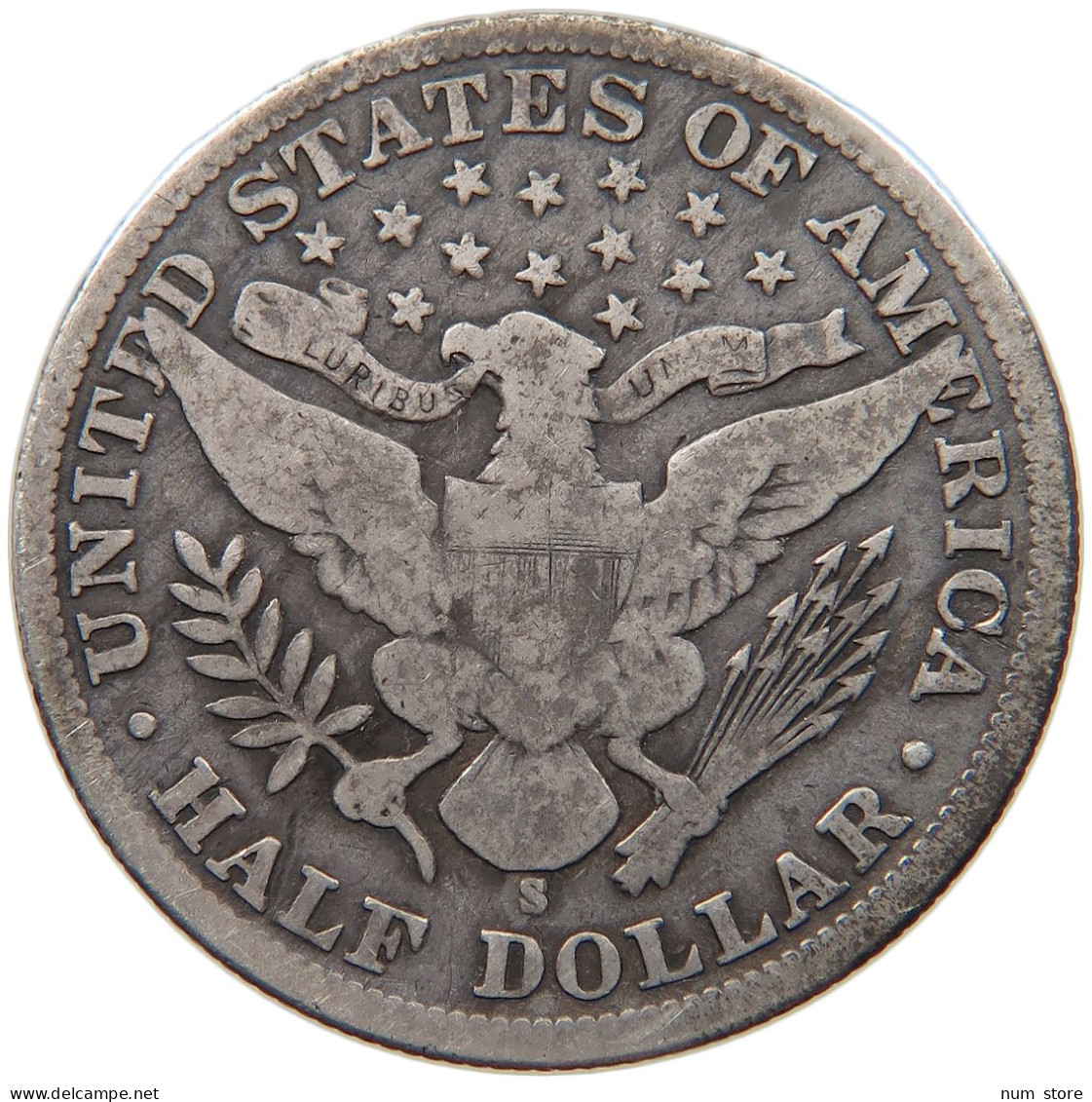 UNITED STATES OF AMERICA HALF DOLLAR 1905 S BARBER #t141 0485 - 1892-1915: Barber