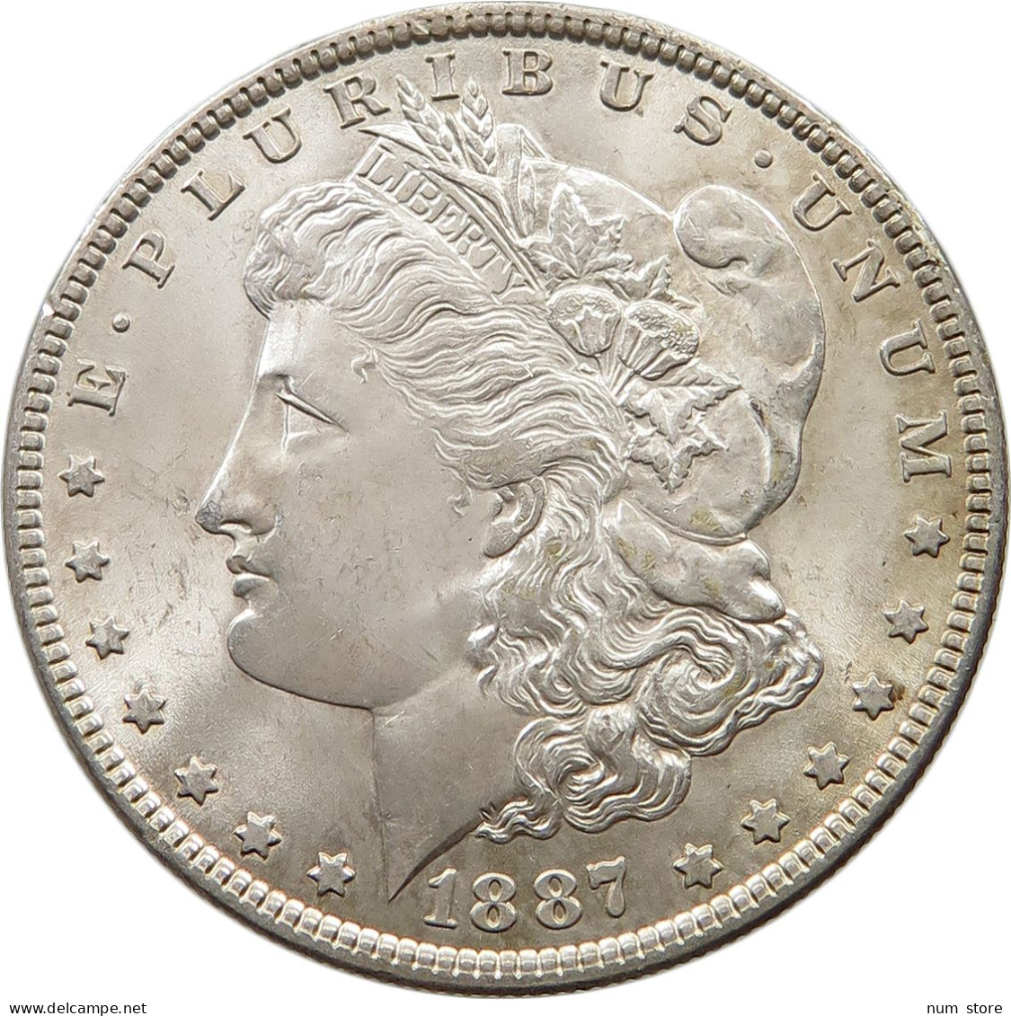 UNITED STATES OF AMERICA DOLLAR 1887 MORGAN #t121 0019 - 1878-1921: Morgan