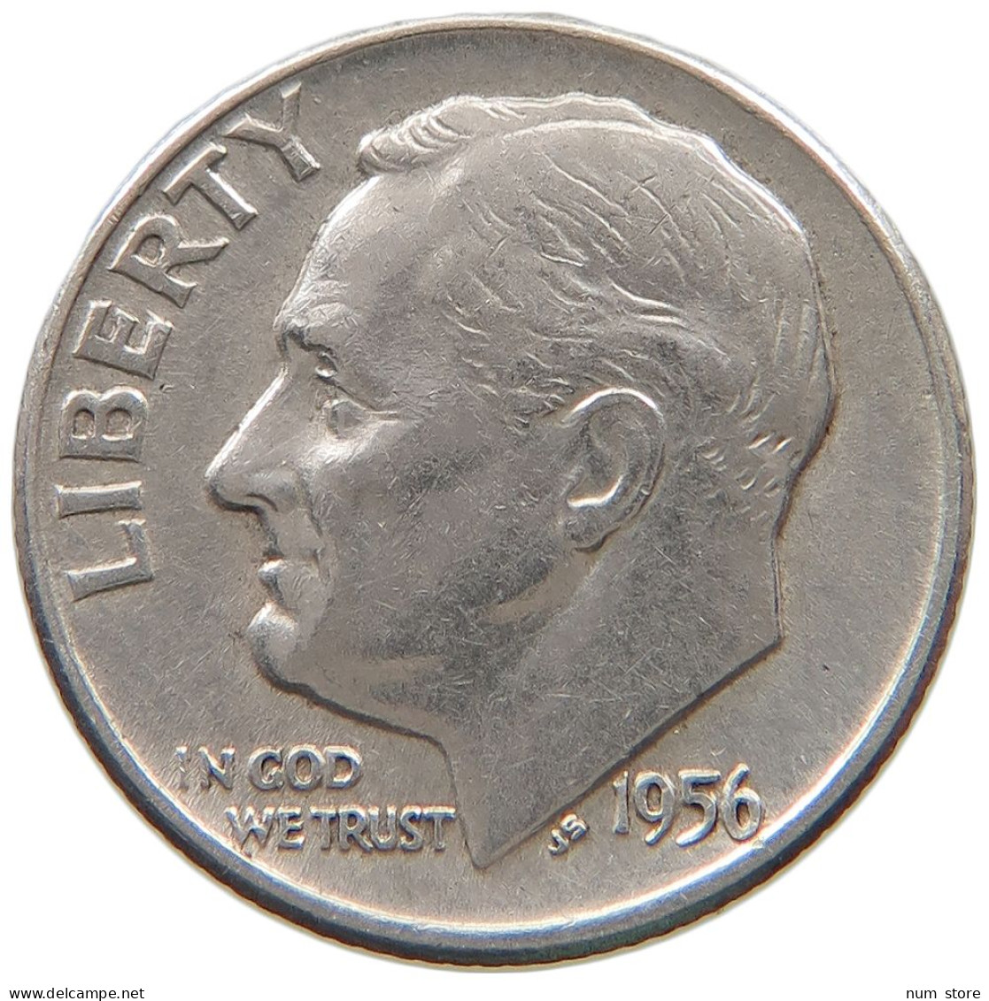 UNITED STATES OF AMERICA DIME 1956 D Roosevelt #a044 0305 - 1946-...: Roosevelt