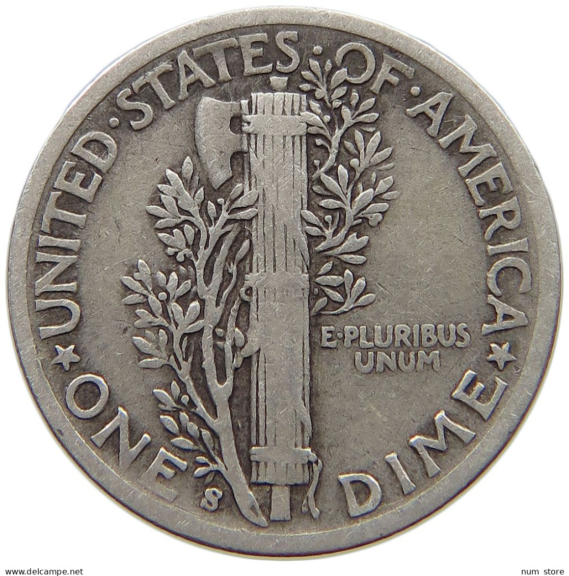 UNITED STATES OF AMERICA DIME 1943 S MERCURY #s074 0671 - 1916-1945: Mercury