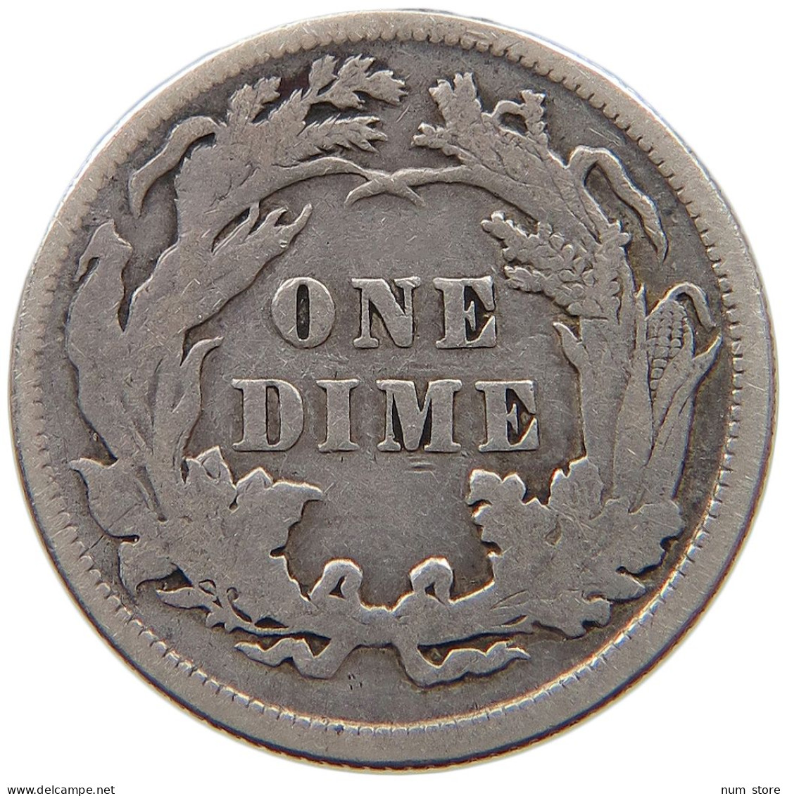 UNITED STATES OF AMERICA DIME 1889 SEATED LIBERTY #T068 0295 - 1837-1891: Seated Liberty (Liberté Assise)