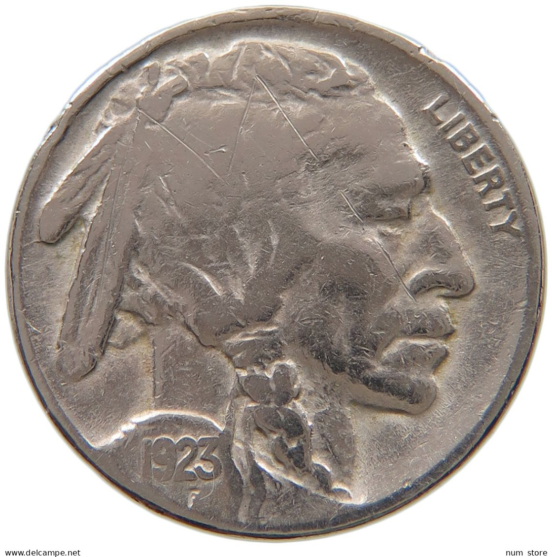 UNITED STATES OF AMERICA NICKEL 1923 BUFFALO #a050 0073 - 1913-1938: Buffalo