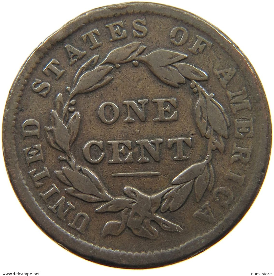 UNITED STATES OF AMERICA LARGE CENT 1838 CORONET HEAD #t112 0115 - 1816-1839: Coronet Head