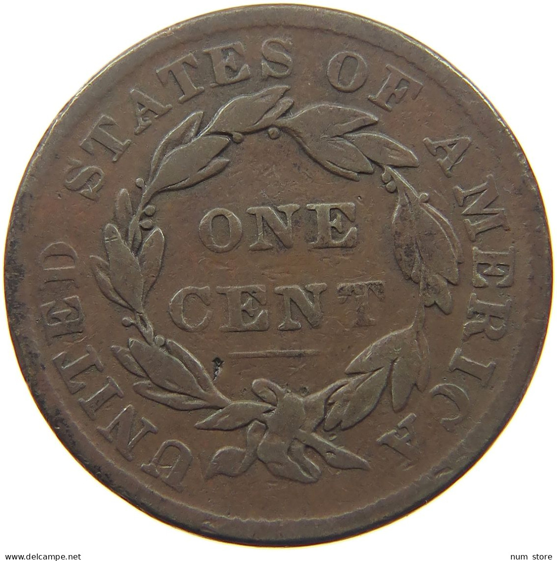 UNITED STATES OF AMERICA LARGE CENT 1835 CORONET HEAD #t001 0071 - 1816-1839: Coronet Head (Testa Coronata