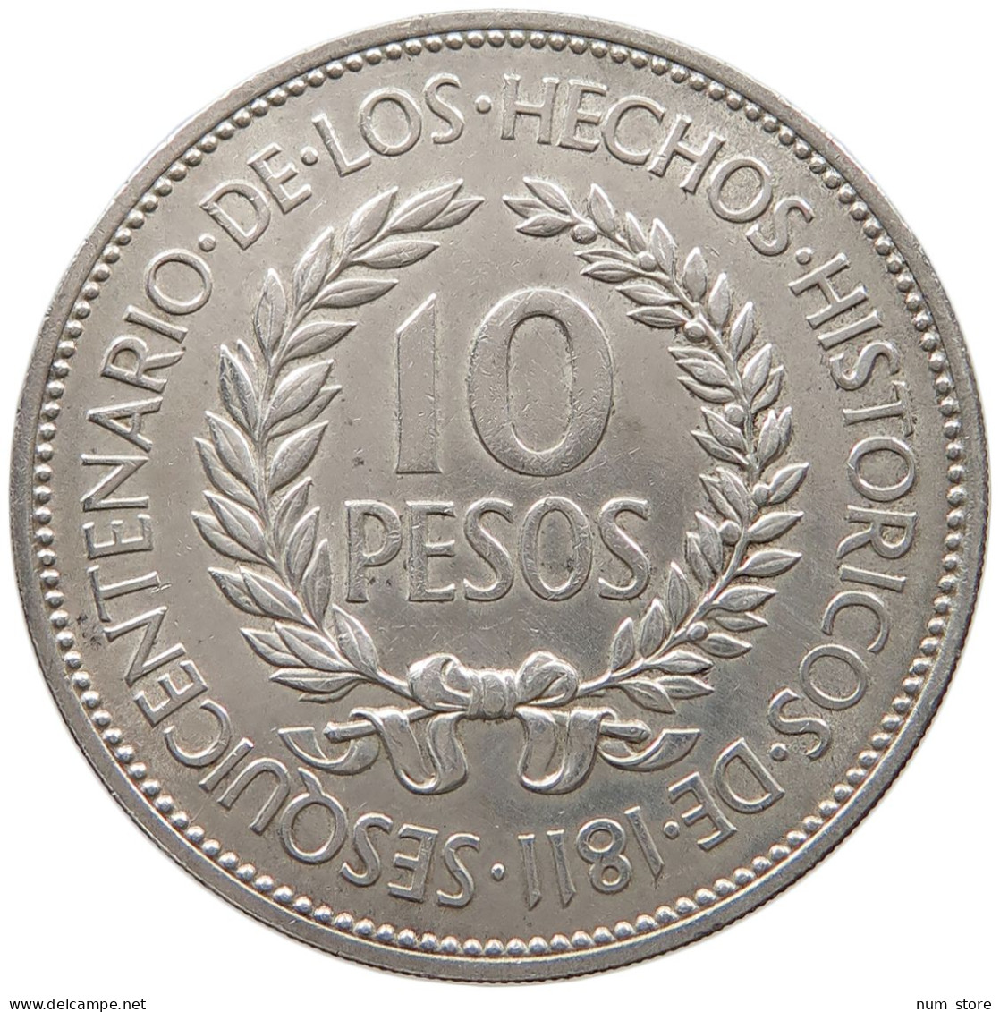 URUGUAY 10 PESOS 1961  #t139 0131 - Uruguay