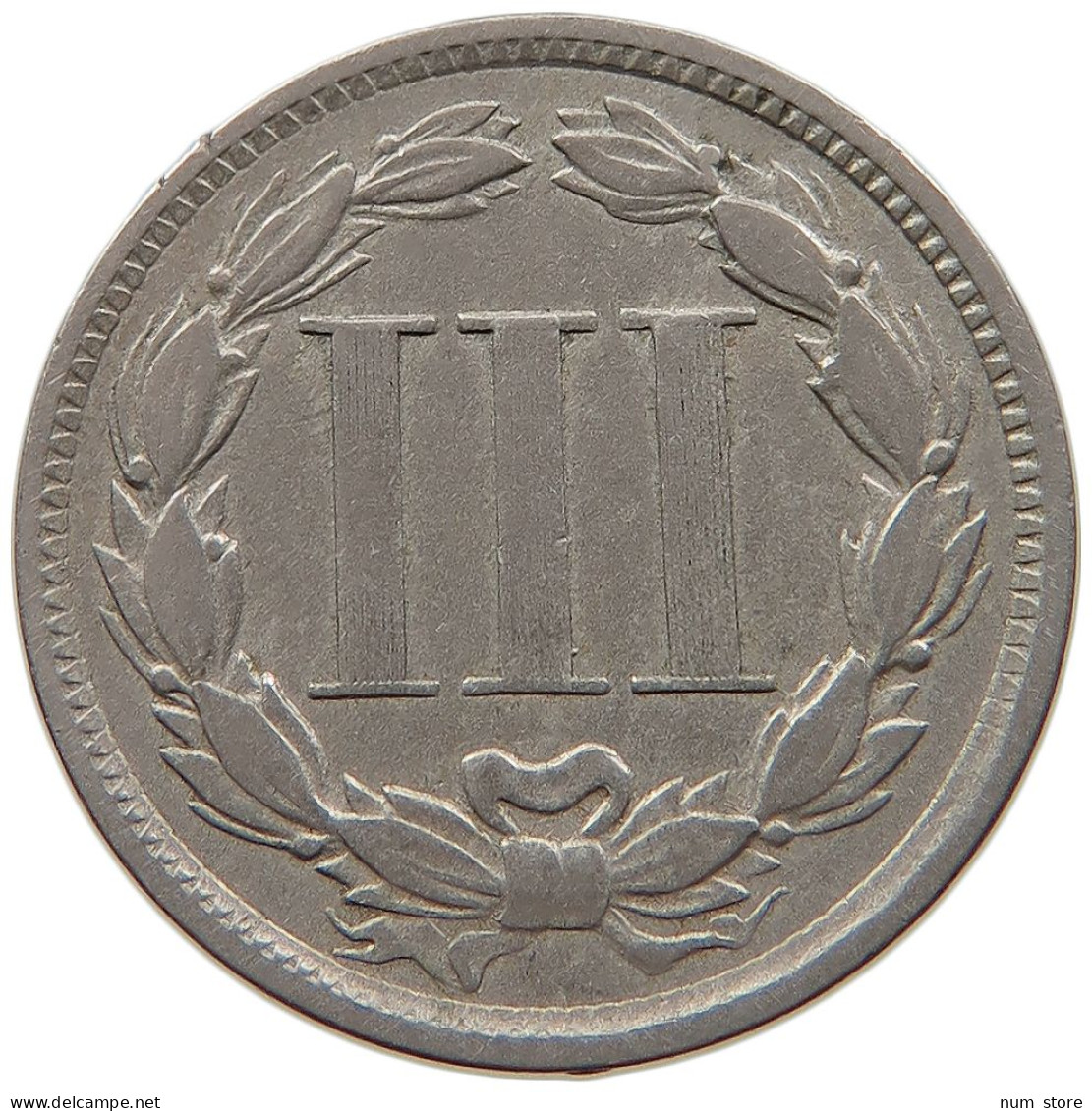 UNITED STATES OF AMERICA THREE CENT NICKEL 1867  #t143 0369 - 2, 3 & 20 Cent