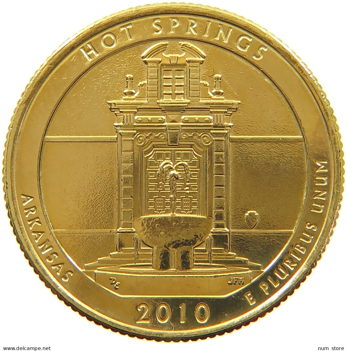 UNITED STATES OF AMERICA QUARTER 2010 D GOLD PLATED #a094 0503 - Unclassified