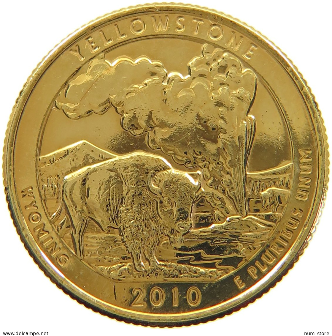 UNITED STATES OF AMERICA QUARTER 2010 D GOLD PLATED #a094 0505 - Non Classificati