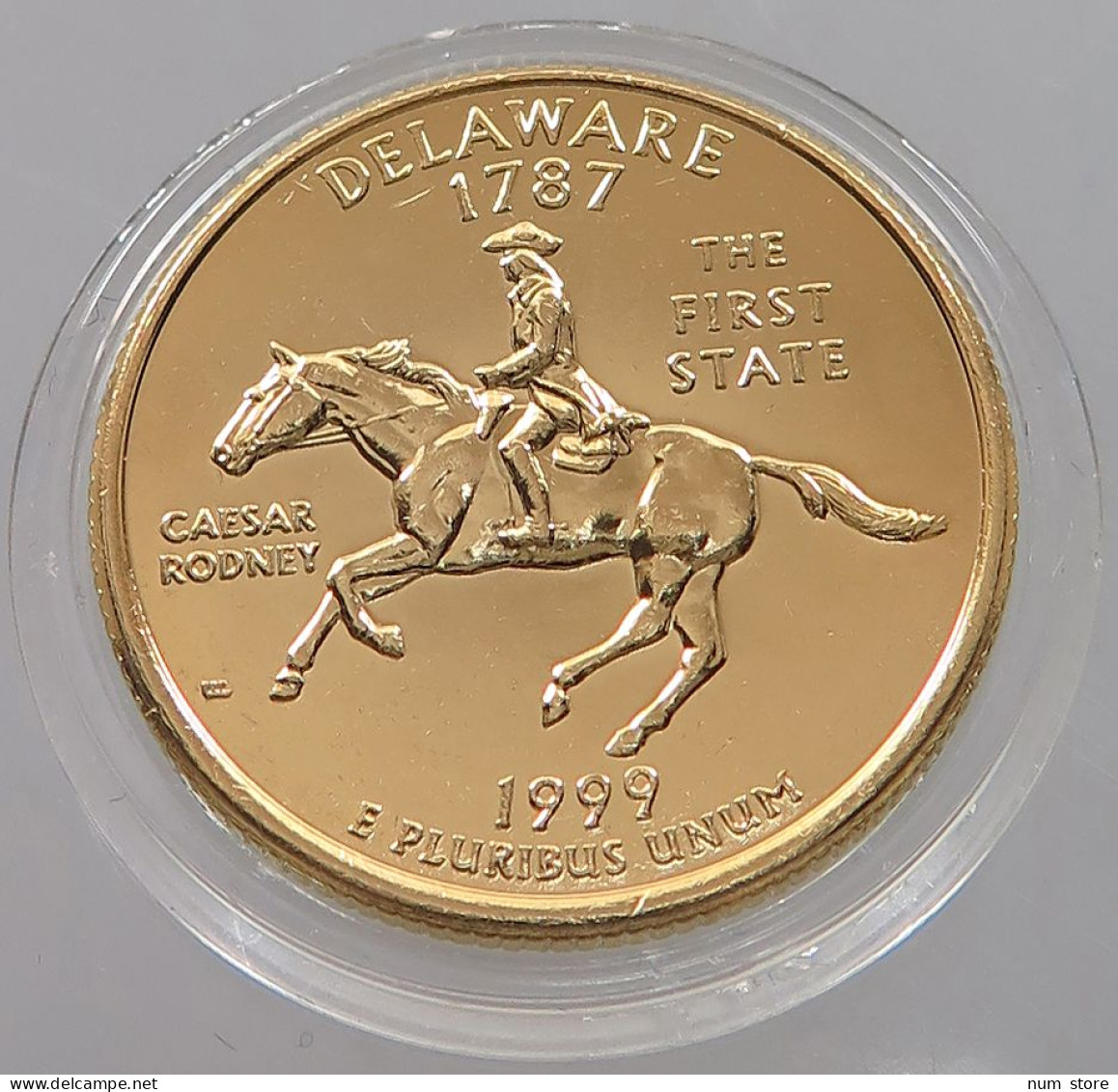 UNITED STATES OF AMERICA QUARTER 1999 Goldplated DELAWARE #sm07 1145 - Zonder Classificatie