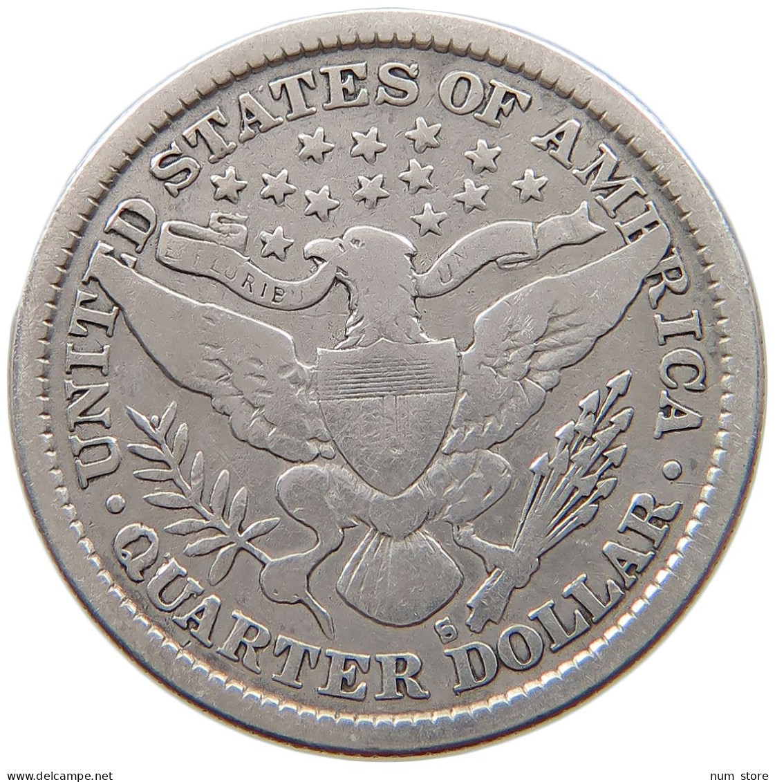 UNITED STATES OF AMERICA QUARTER 1894 S BARBER #s049 0155 - 1892-1916: Barber