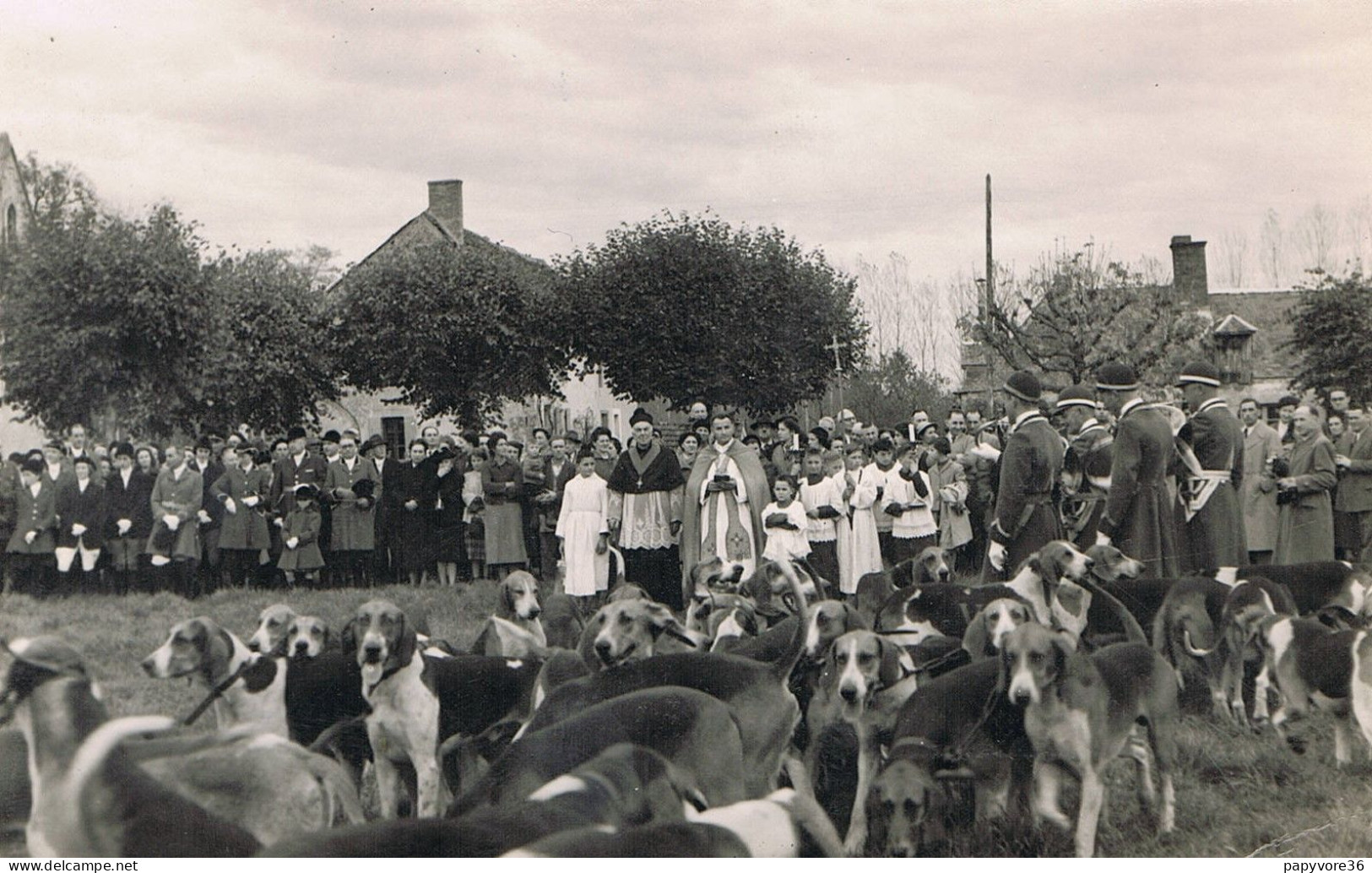 VOUZERON (Cher) - Messe De Saint-Hubert - Chasse à Courre - Meute - Chiens - Piqueux - Animée - Vouzeron