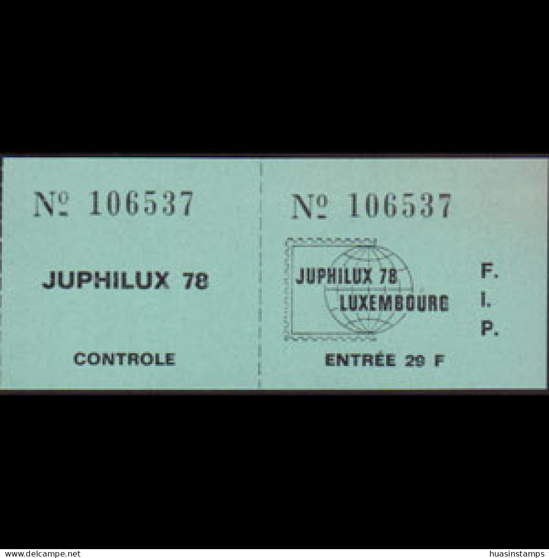 LUXEMBOURG 1978 - Phil.Exhib.Ticket - Lettres & Documents