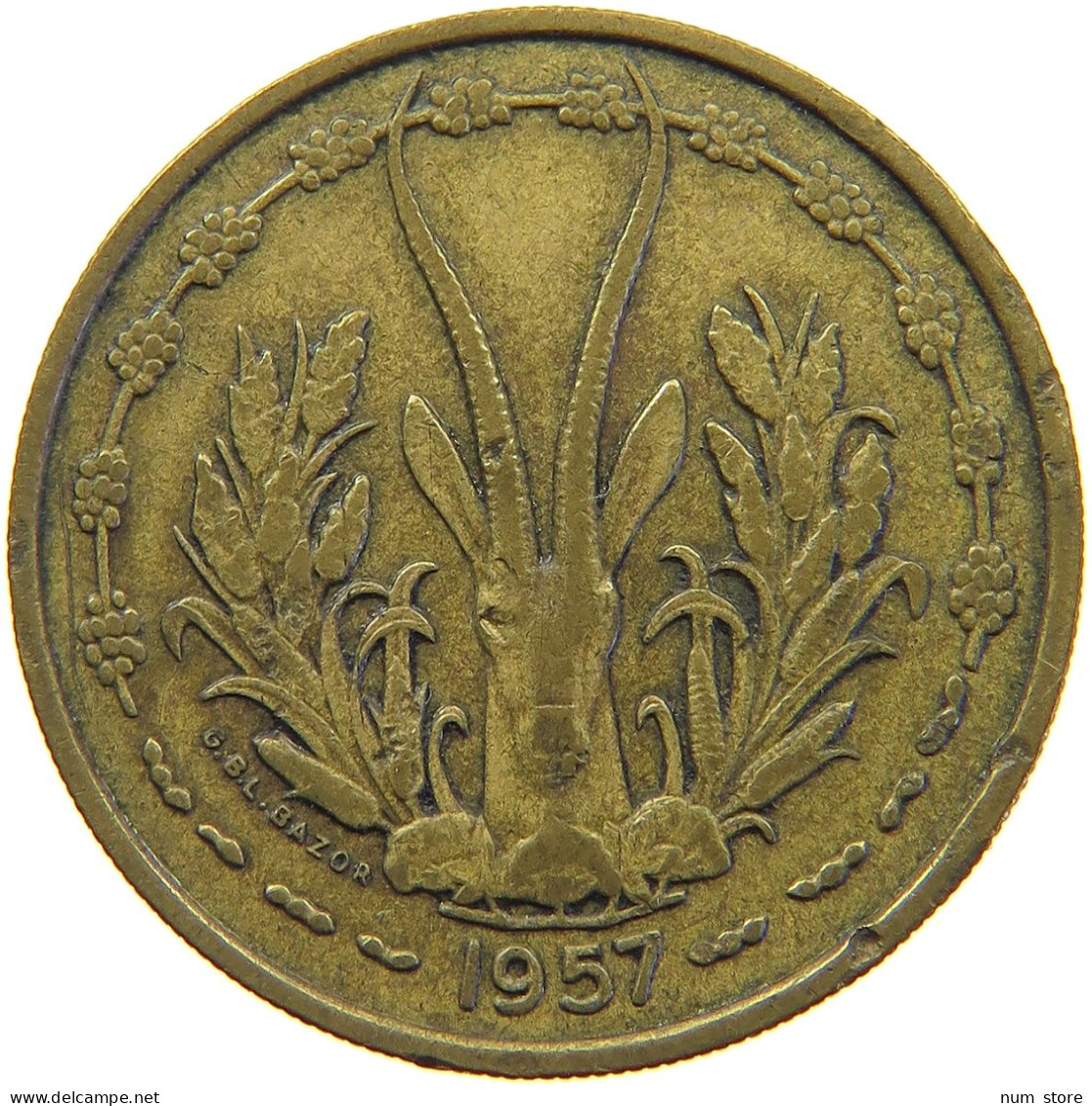 TOGO 25 FRANCS 1957  #s024 0341 - Togo