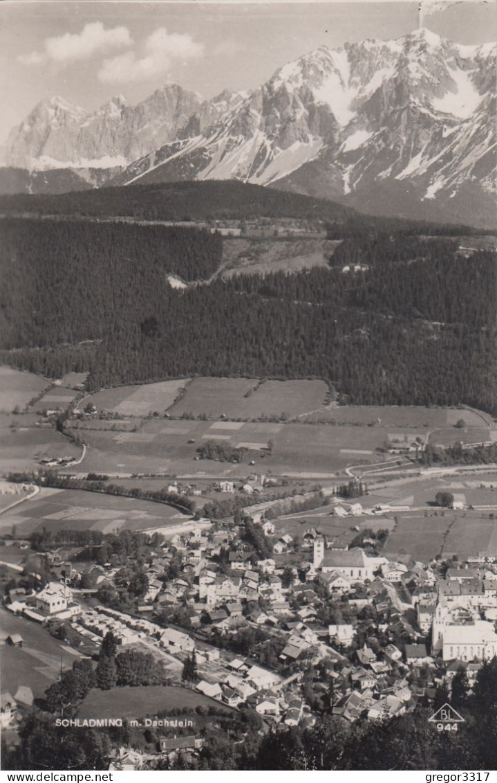 D7856) SCHLADMING M. Dachstein - Tolle Ansicht Von Oben Auf Den Ort 1934 - Schladming