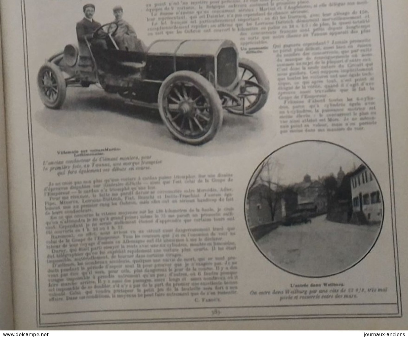 1907 COURSE AUTOMOBILE - LA COUPE DE L'EMPEREUR - TERRY GOBRON BRILLÉ - VOITURE ADIER Et MARTIN = LETHIMONNIER - Libros