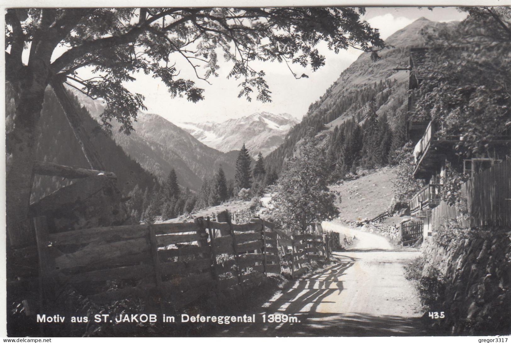 D7953) Motiv Aus ST. JAKOB Im Defereggental - Straße Häuser Alt - Defereggental