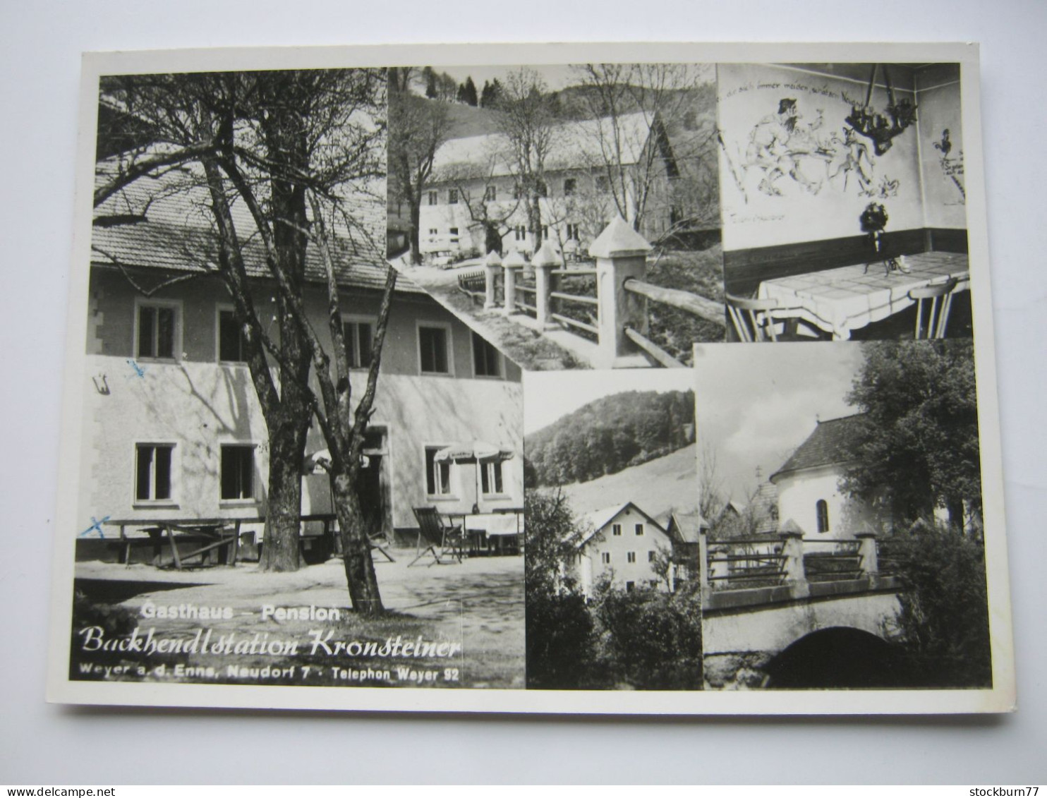 Weyer An Der Enns ,  Gasthof Kronsteiner    Schöne Karte Um 1960 - Weyer