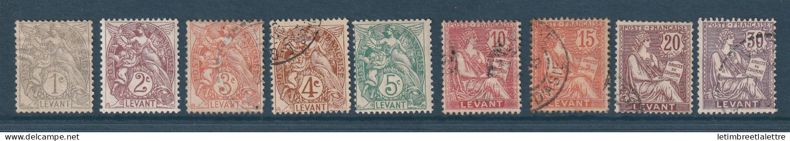 Levant - YT N° 9 à 16 Avec N° 18 * Et Oblitéré -  Neuf Avec Charnière - 1886 1901 - Neufs