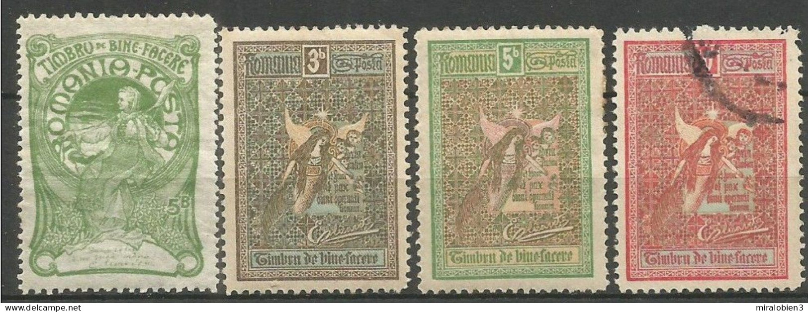 RUMANIA 1905-6 VARIOS YVERT NUM. 157, 164, 165 Y 166 - Unused Stamps