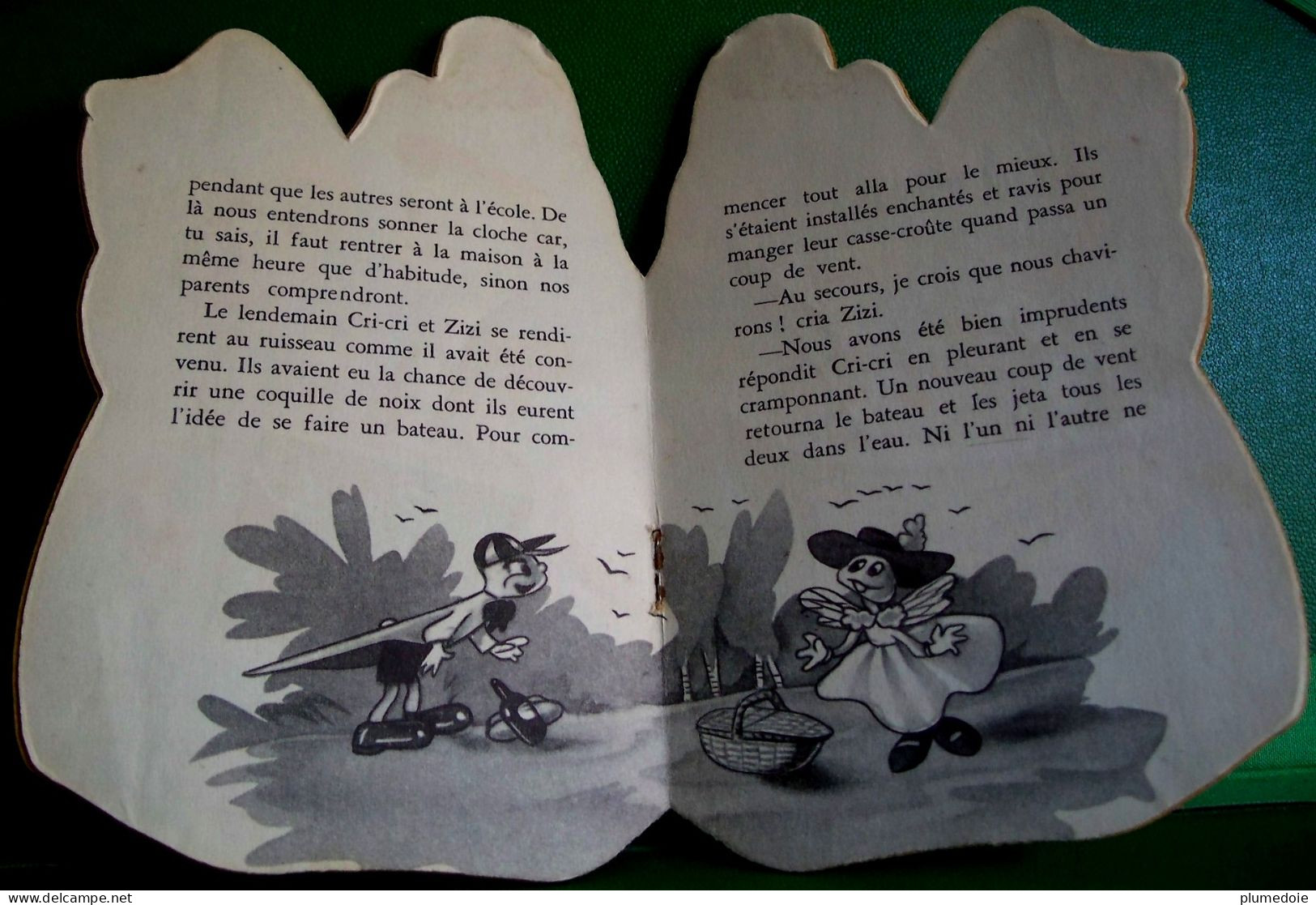 Conte Pour Enfants  LE GRILLON CRI CRI , ENFANTINA , Ca1950 ,SMALL  BOOK CHILDREN, Die Cut , DRESSED CRICKET , BEE - Cuentos