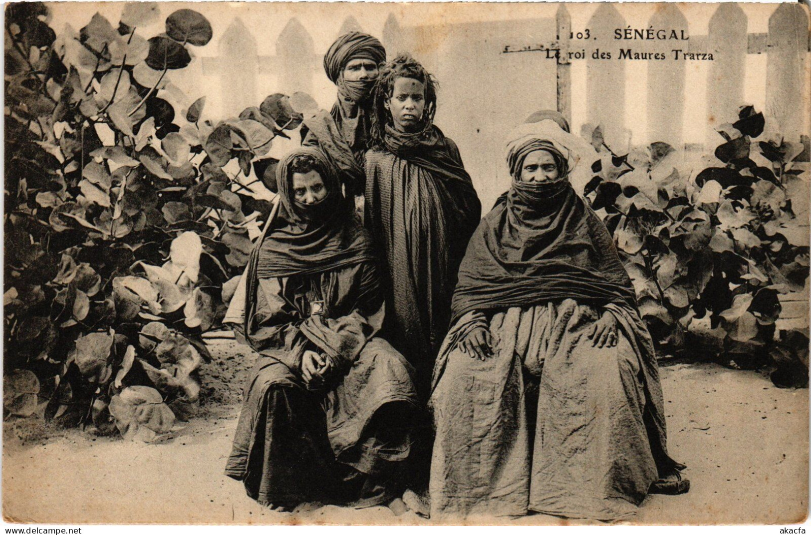 PC ETHNIC TYPES MAURE ROI DES MAURES TRARZA MAURITANIA (a49963) - Mauritanie