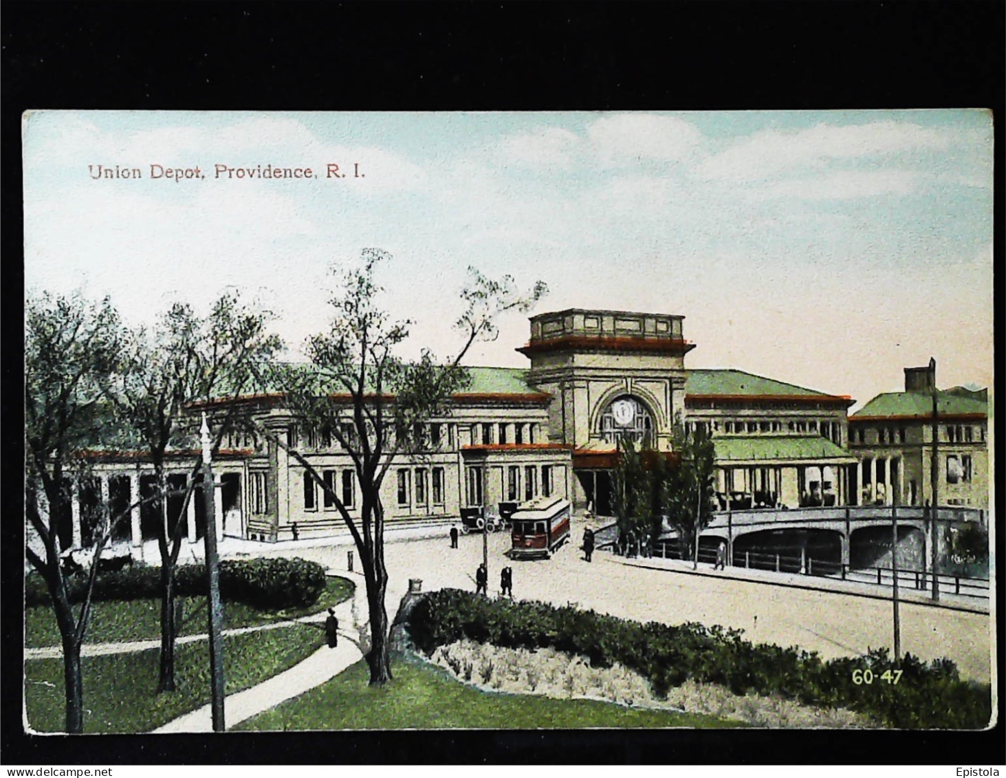 ► Union Depot Tramway    Providence  RHODE ISLAND 1920's. - Providence