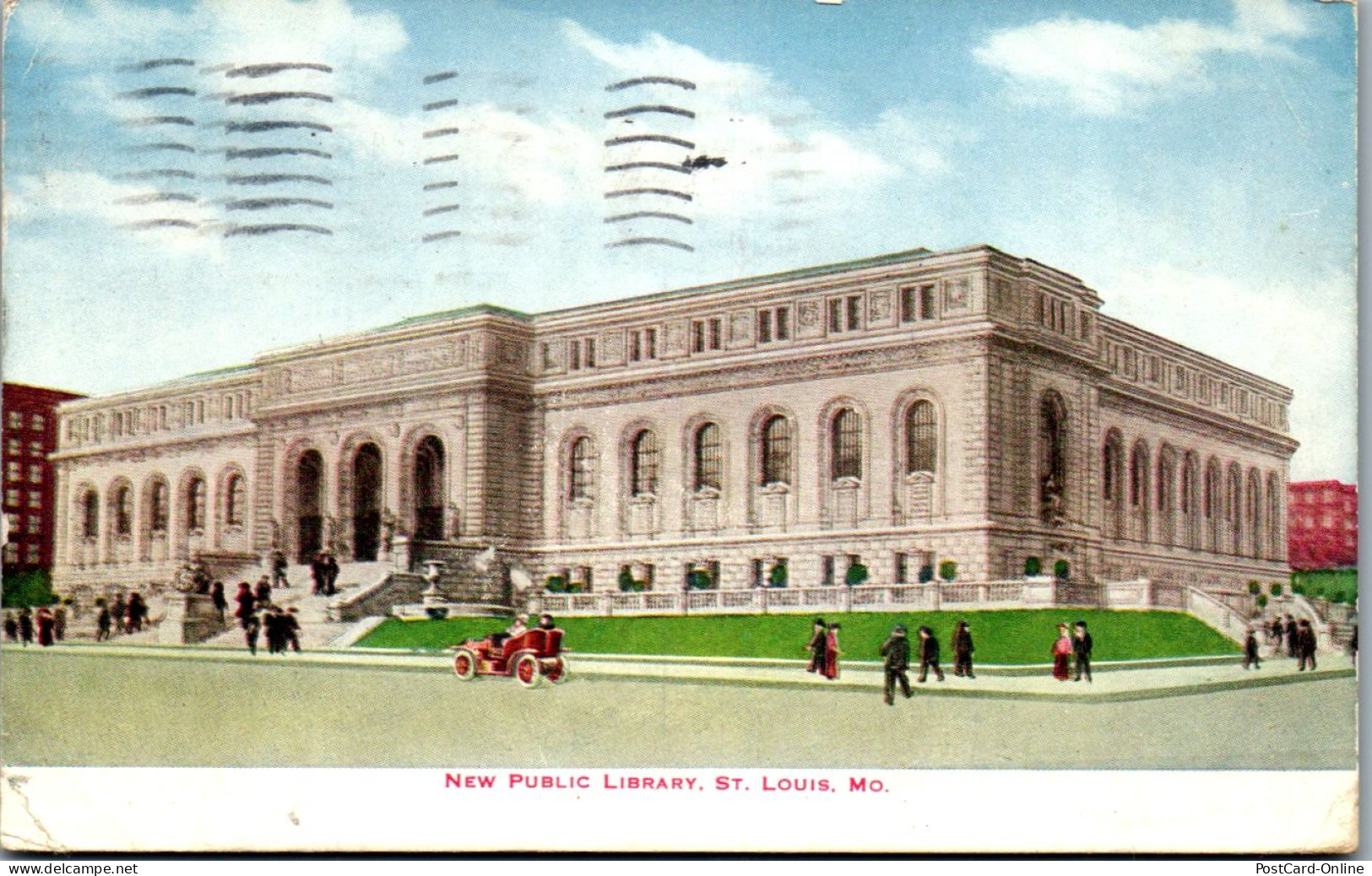 46036 - USA - St. Louis , New Public Library , Missouri - Gelaufen 1912 - St Louis – Missouri