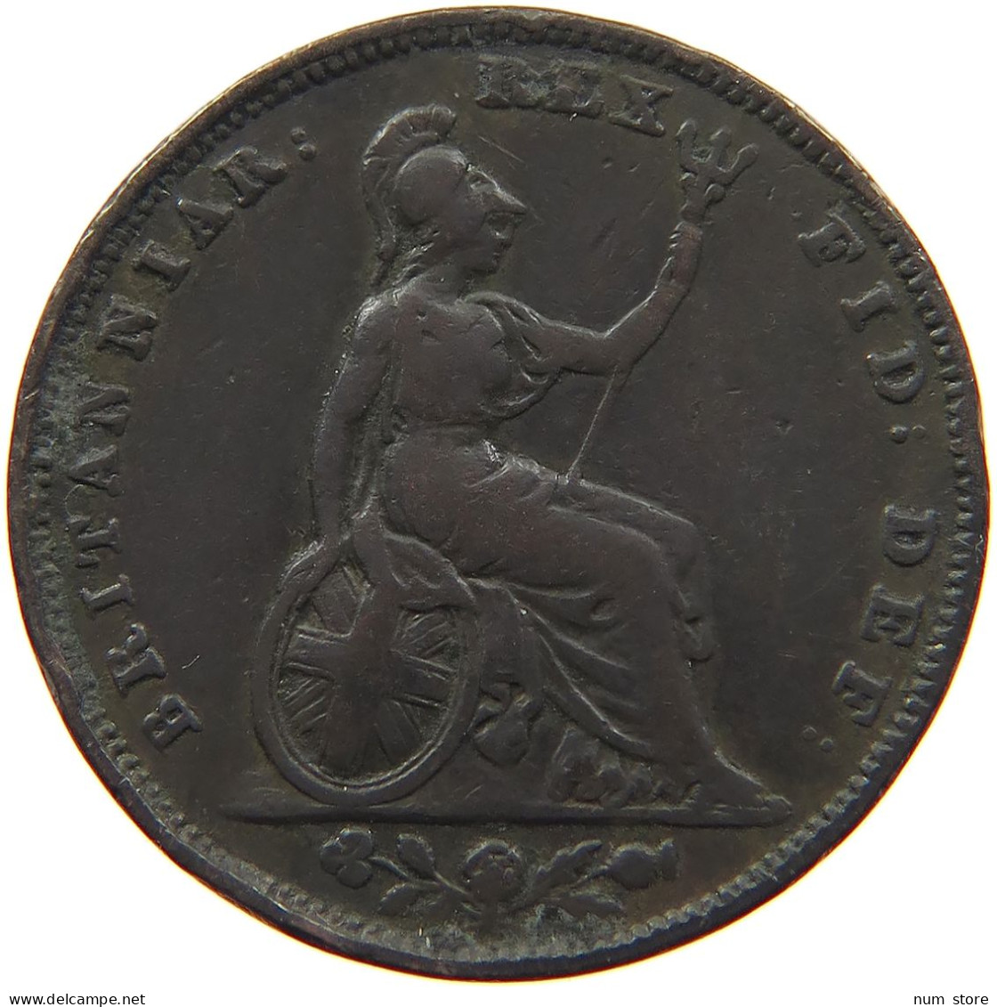 GREAT BRITAIN FARTHING 1834 WILLIAM IV. (1830-1837) #s020 0245 - B. 1 Farthing