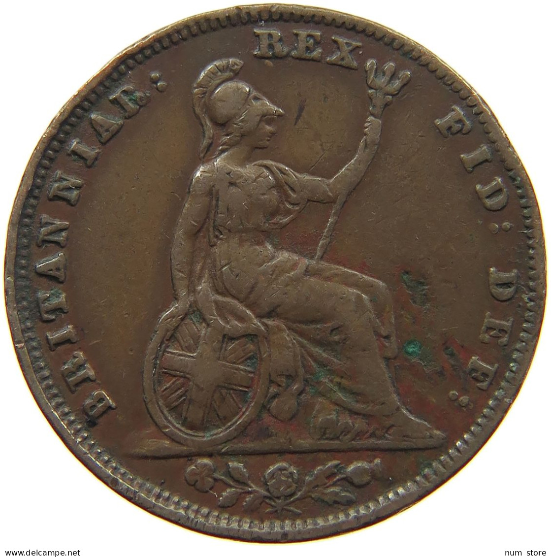 GREAT BRITAIN FARTHING 1831 WILLIAM IV. (1830-1837) #a093 0295 - B. 1 Farthing