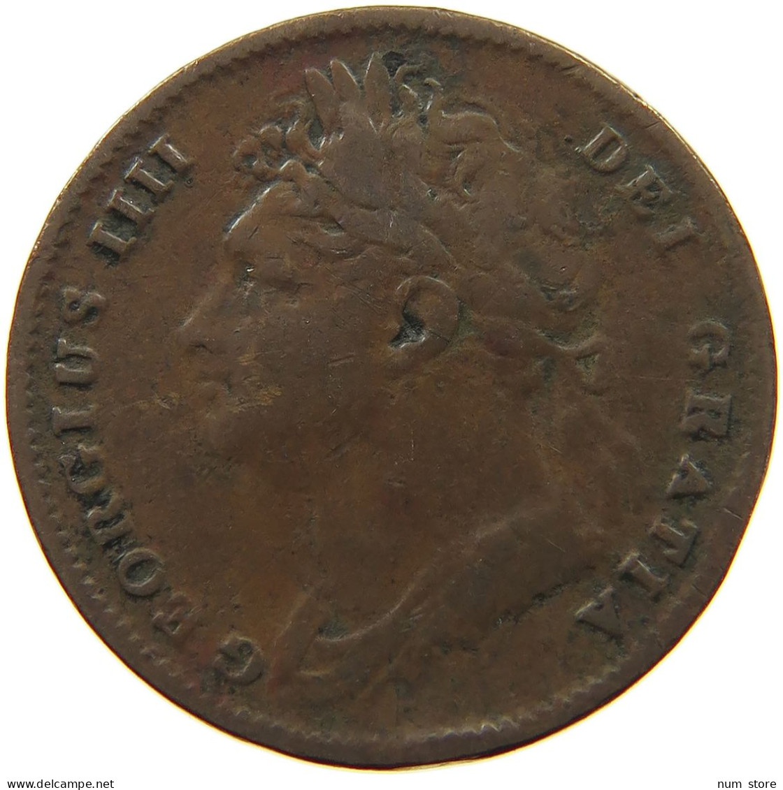 GREAT BRITAIN FARTHING 1826 GEORGE IV. (1820-1830) #s050 0641 - B. 1 Farthing