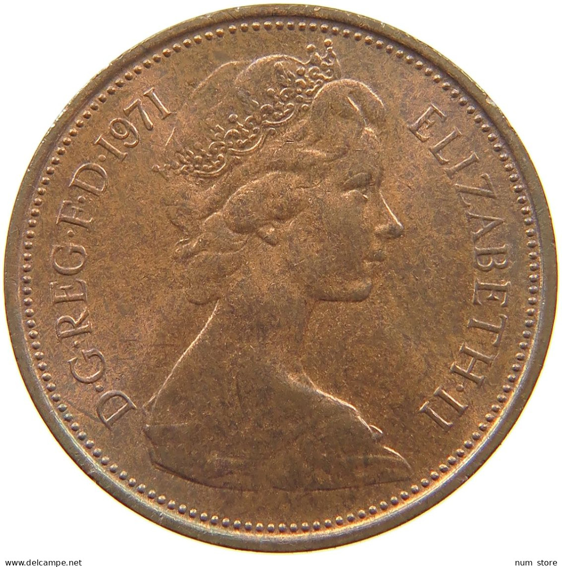 GREAT BRITAIN 2 PENCE 1971 Elisabeth II. (1952-) #s060 0749 - E. 2 Pence