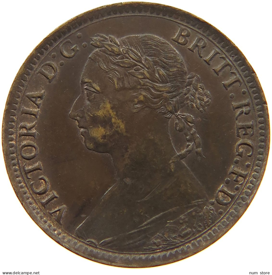 GREAT BRITAIN FARTHING 1885 Victoria 1837-1901 #a011 0771 - B. 1 Farthing