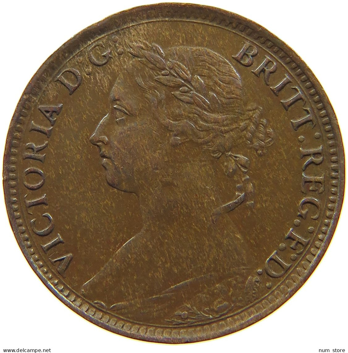 GREAT BRITAIN FARTHING 1884 Victoria 1837-1901 #a075 0553 - B. 1 Farthing