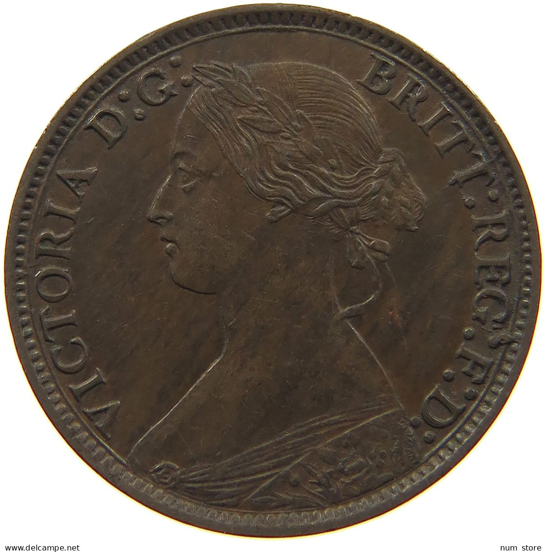 GREAT BRITAIN FARTHING 1873 Victoria 1837-1901 #c081 0339 - B. 1 Farthing