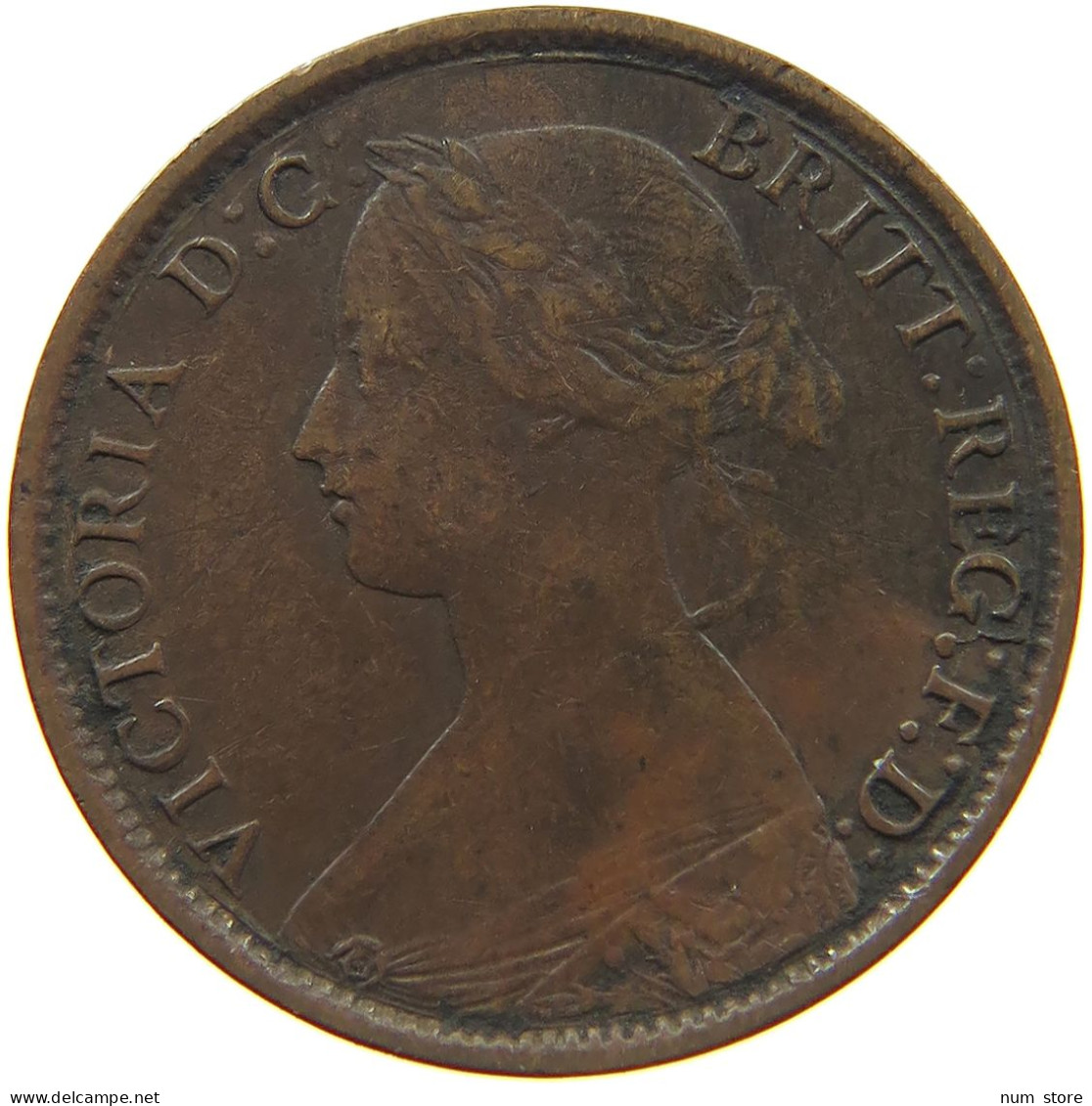 GREAT BRITAIN FARTHING 1866 Victoria 1837-1901 #c036 0093 - B. 1 Farthing