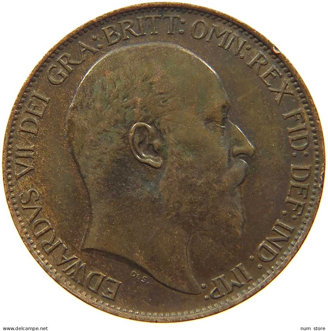 GREAT BRITAIN HALFPENNY 1906 Edward VII., 1901 - 1910 #s077 0531 - C. 1/2 Penny