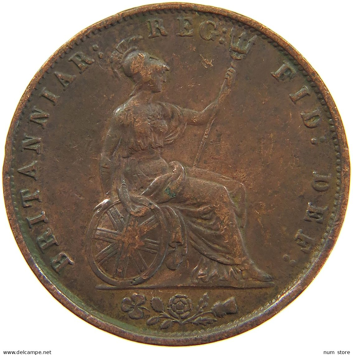 GREAT BRITAIN HALFPENNY 1855 Victoria 1837-1901 #a084 0189 - C. 1/2 Penny