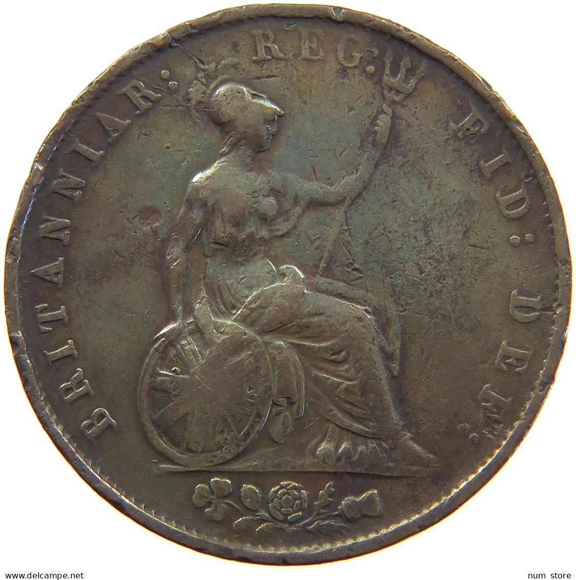 GREAT BRITAIN HALFPENNY 1853 Victoria 1837-1901 #s010 0281 - C. 1/2 Penny