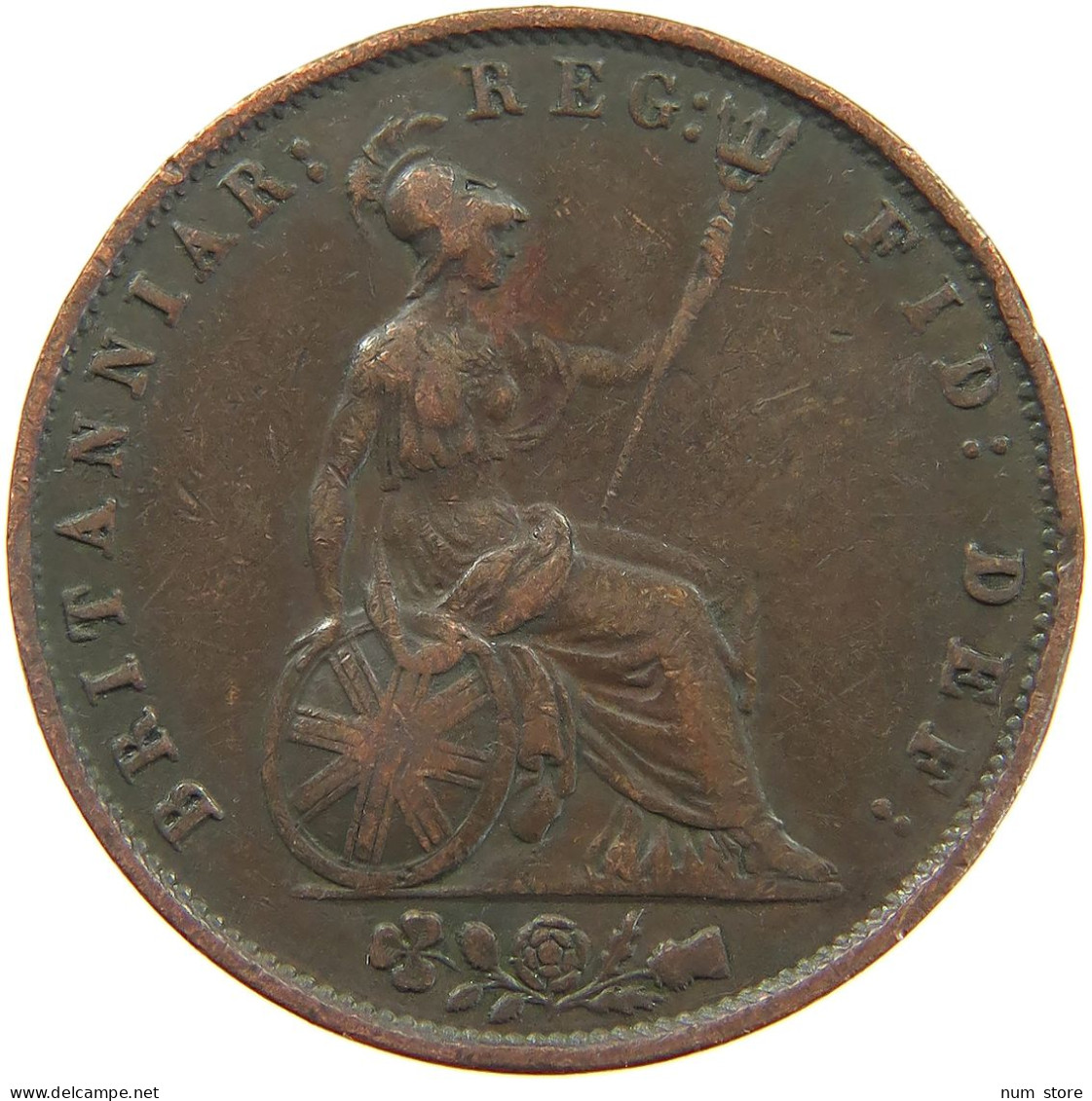 GREAT BRITAIN HALFPENNY 1853 Victoria 1837-1901 #a084 0187 - C. 1/2 Penny