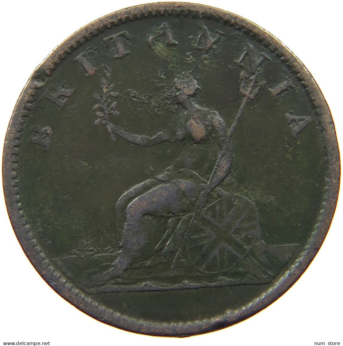 GREAT BRITAIN HALFPENNY 1807 GEORGE III. 1760-1820 #a009 0257 - B. 1/2 Penny