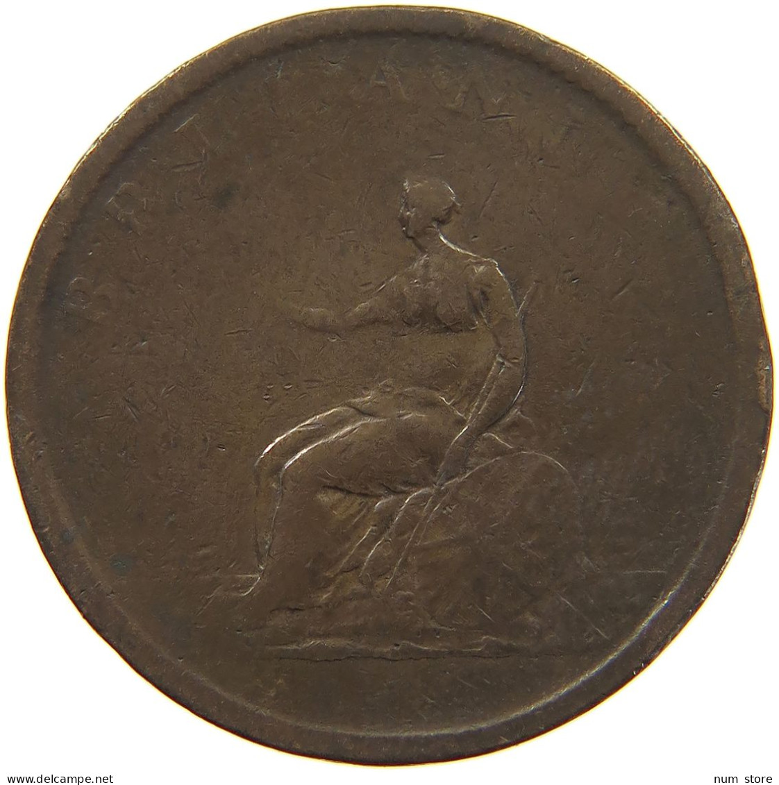 GREAT BRITAIN HALFPENNY 1806 GEORGE III. 1760-1820 #c061 0007 - B. 1/2 Penny