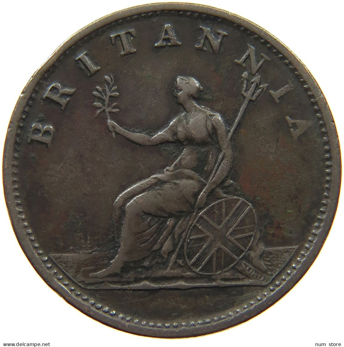 GREAT BRITAIN HALFPENNY 1806 GEORGE III. 1760-1820 #a066 0079 - B. 1/2 Penny