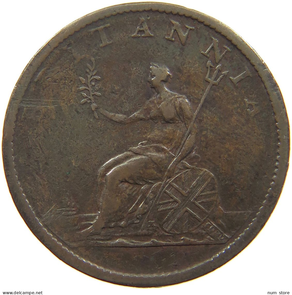 GREAT BRITAIN HALFPENNY 1806 GEORGE III. 1760-1820 #c021 0175 - B. 1/2 Penny