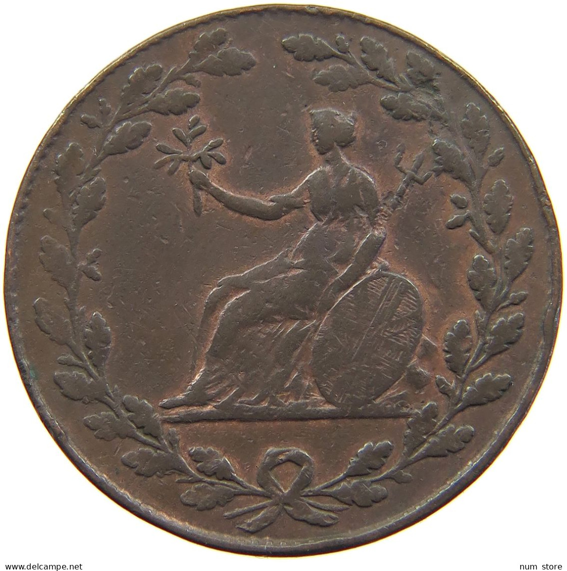 GREAT BRITAIN HALFPENNY  TOKEN BRUTUS #t001 0307 - Autres & Non Classés